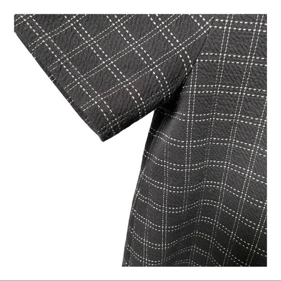 ANTHROPOLOGIE x POSTMARK Size Small Keisha Grid Print Top Business Office - Picture 5 of 8